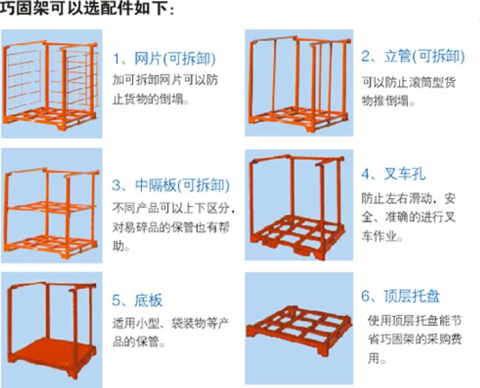 巧固架的常用配件