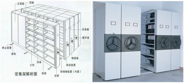 密集輕型貨架圖紙